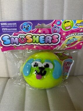 Orb Curiosities Smushers Neon Green Puppy